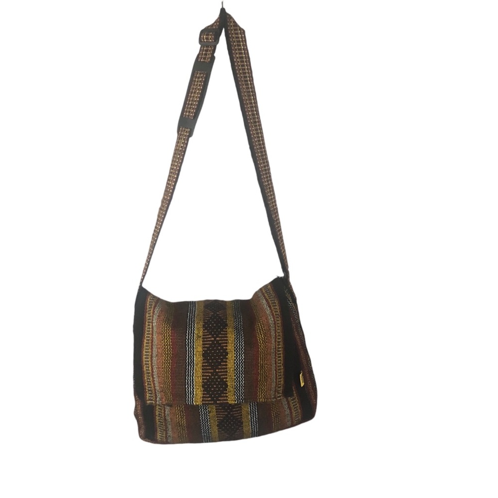 BAG - Unisex Artesanias Pinzon Woven Textile Messenger Bag W/ Adjustable Strap